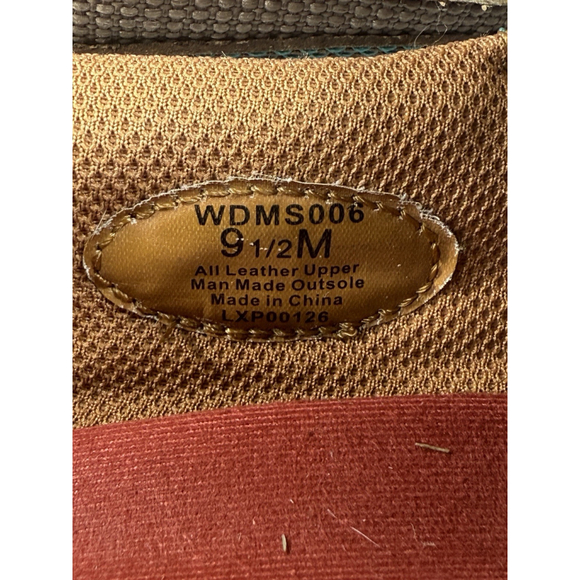 Twisted X Womens Size US 9.5 M Bomber Turquoise Checker Driving Mocs WDMS006 - Picture 5 of 16